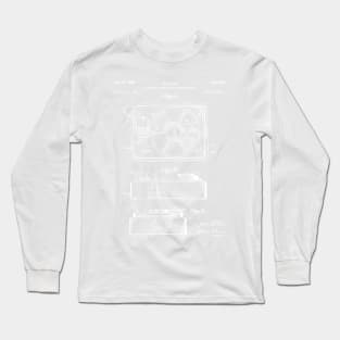 Record Player Patent - Vinyl Fan Music Lover Art - Antique Long Sleeve T-Shirt